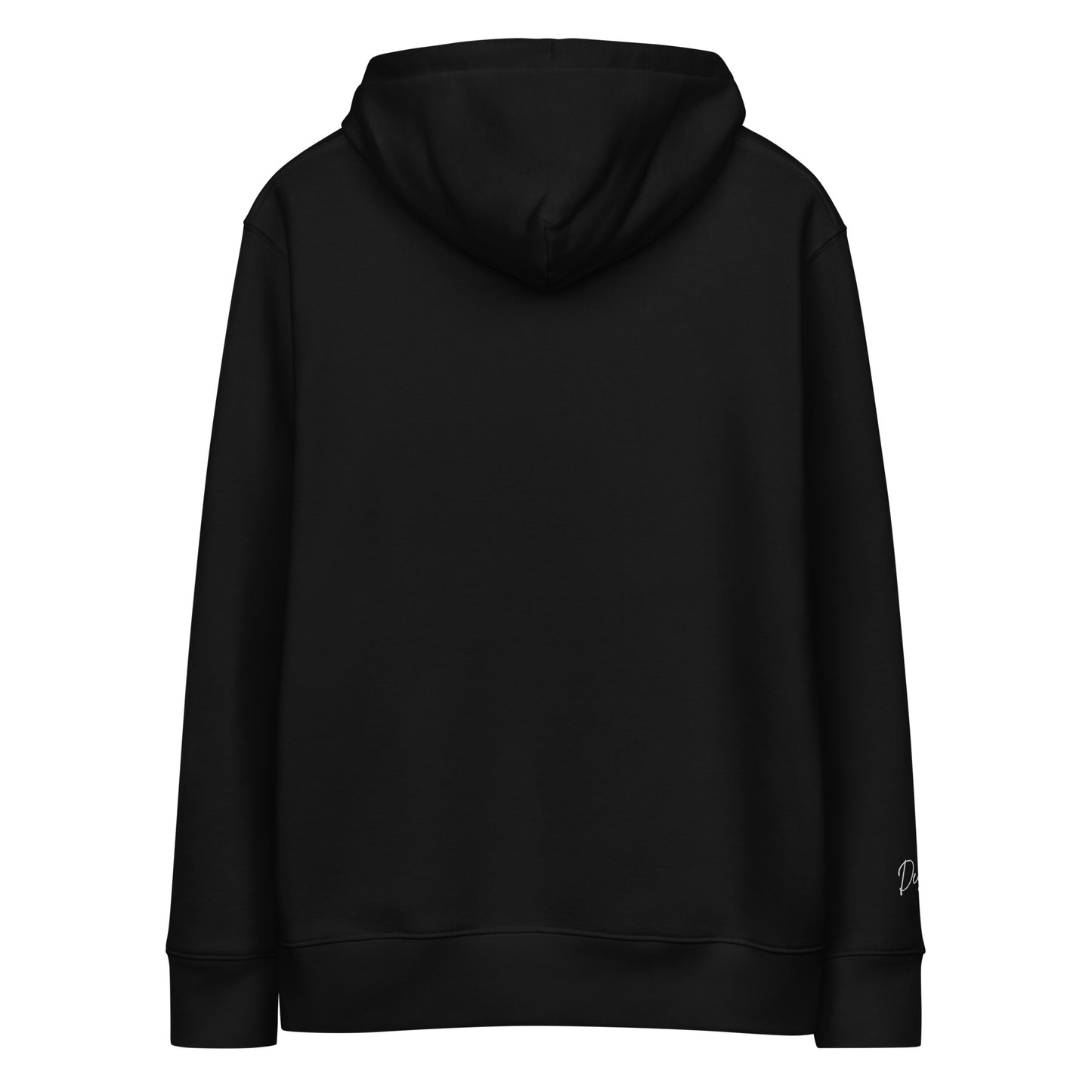 Hoodie Destiny Premium Eco White on Black