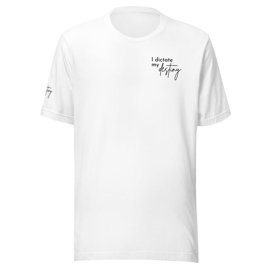 Tee Destiny Black on White