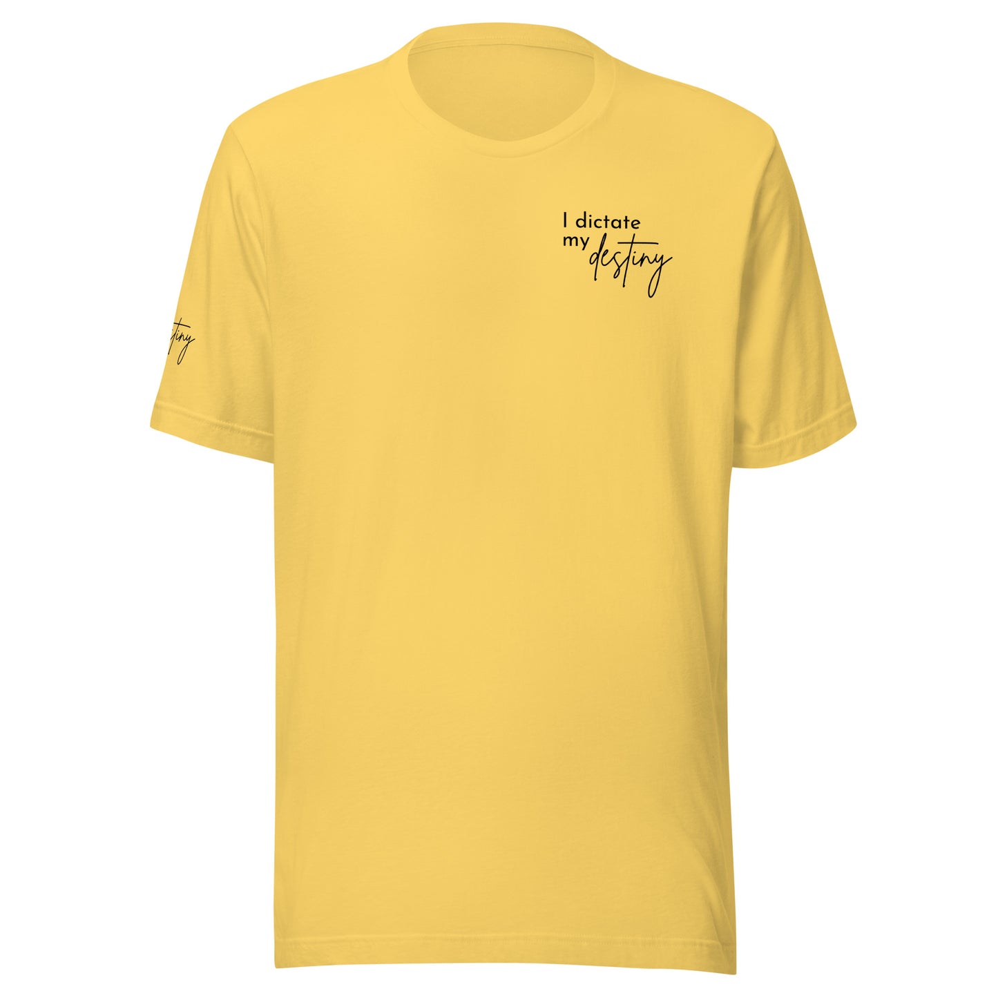 Tee Destiny Black on Yellow