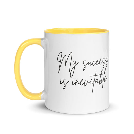 Mug Inevitable Success with Yellow Inside